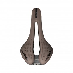 Selle Italia nyereg FLITE BOOST GRAVEL Ti316 SUPERFLOW L3 145 mm méret, Ti316 pálca, BARNA