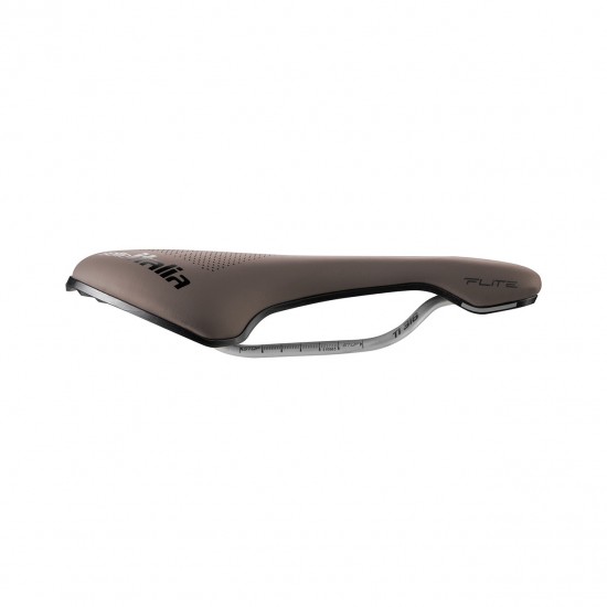 Selle Italia saddle FLITE BOOST GRAVEL Ti316 SUPERFLOW S3 135 mm size, Ti316 rails, BROWN