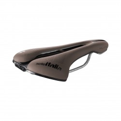 Selle Italia nyereg FLITE BOOST GRAVEL Ti316 SUPERFLOW S3 135 mm méret, Ti316 pálca, BARNA