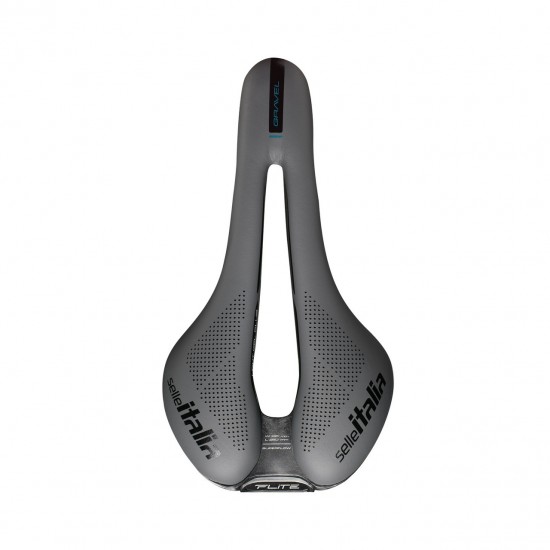 Selle Italia nyereg FLITE BOOST GRAVEL Ti316 SUPERFLOW S3 135 mm méret, Ti316 pálca, SZÜRKE