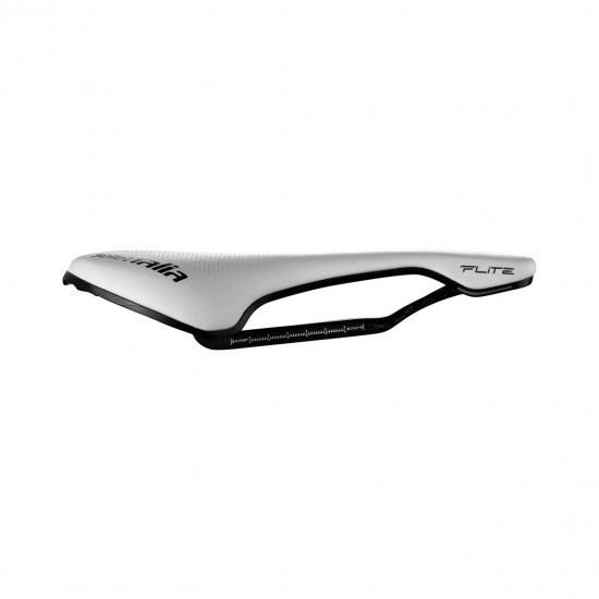 Selle Italia saddle FLITE BOOST KIT CARBONIO SUPERFLOW S3 135 mm size, WHITE, carbon rails
