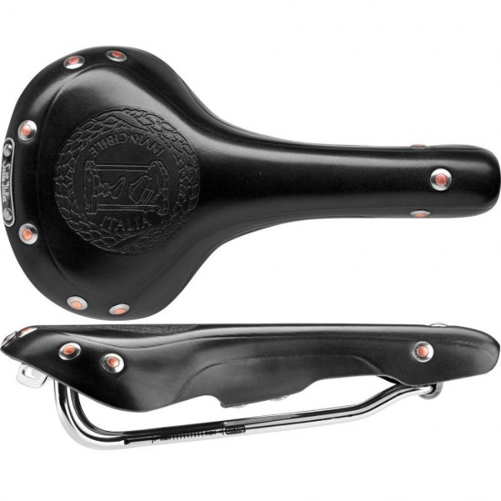 Selle Italia nyereg Mitica L1 160 x 282 mm bőr klasszikus fekete, Brooks forma
