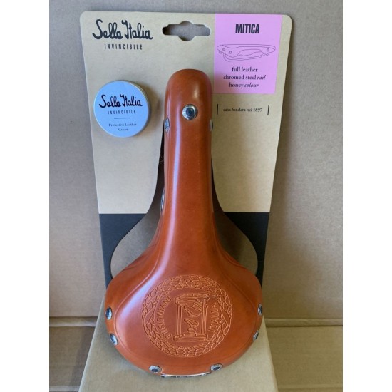 Selle Italia nyereg Mitica L1 160 x 282 mm bőr klasszikus fekete, Brooks forma