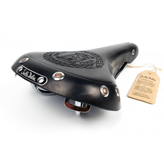 Selle Italia nyereg Mitica L1 160 x 282 mm bőr klasszikus fekete, Brooks forma