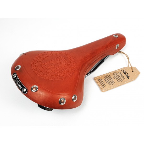 Selle Italia nyereg Mitica L1 160 x 282 mm bőr klasszikus méz barna, Brooks forma