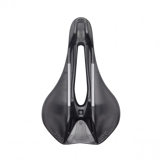 Selle Italia nyereg MODEL X SUPERFLOW COMFORT PLUS kivágott 145 mm L3 méret, FEC pálcás, fekete