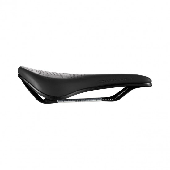 Selle Italia nyereg MODEL X SUPERFLOW COMFORT PLUS kivágott 145 mm L3 méret, FEC pálcás, fekete