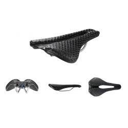 Selle Italia nyereg NOVUS BOOST EVO 3D Ti316 SUPERFLOW L3 145 x 245 mm méret, 3D nyomtatott Ti316 pálcás