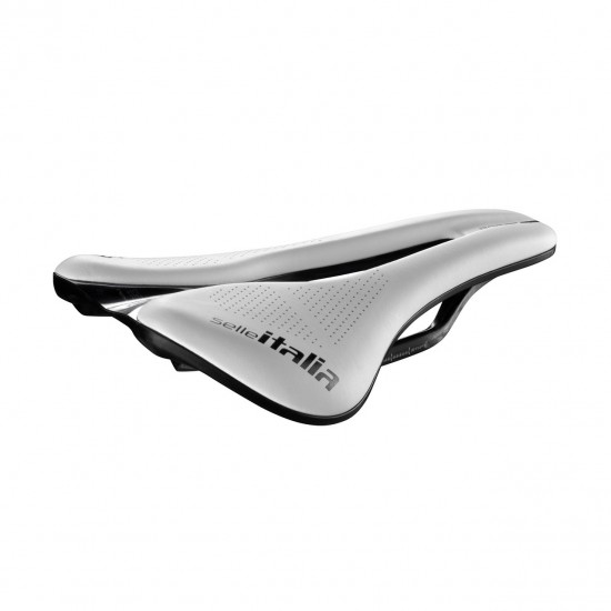 Selle Italia nyereg NOVUS BOOST EVO KIT CARBONIO SUPERFLOW L3 145 mm méret, FEHÉR, karbon pálcás