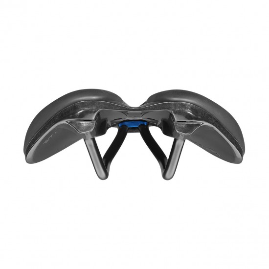 Selle Italia nyereg NOVUS BOOST EVO GRAVEL TM SUPERFLOW L3 145 mm méret, TM mangán ötvözet pálca, FEKETE