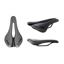 Selle Italia nyereg NOVUS BOOST EVO GRAVEL TM SUPERFLOW L3 145 mm méret, TM mangán ötvözet pálca, SZÜRKE