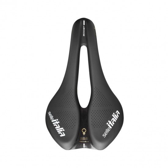 Selle Italia nyereg női Novus Boost Evo Lady TM Superflow L3 méret 145mm x 245mm , mangán pálcás, országúti gran fondo