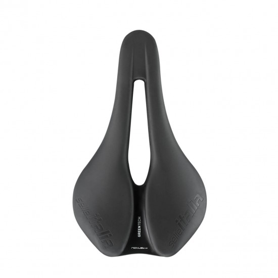 Selle Italia saddle NOVUS BOOST EVO Sport Greentech SUPERFLOW L3 145 mm size, FEC rails, road