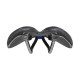 Selle Italia nyereg NOVUS BOOST EVO X-CROSS TM SUPERFLOW L3 méret 145mm x 245mm, mangán pálcás, xc mtb off-road gravel FEKETE