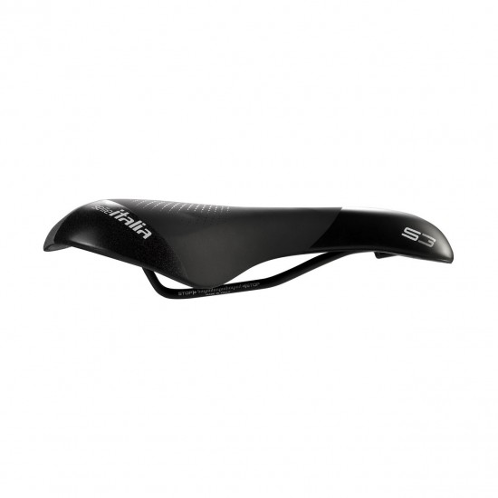 Selle Italia nyereg S 3 Flow L2 185 x 280 mm méret, FEC szén-acél ötvözet pálca, városi trekking túra e-bike