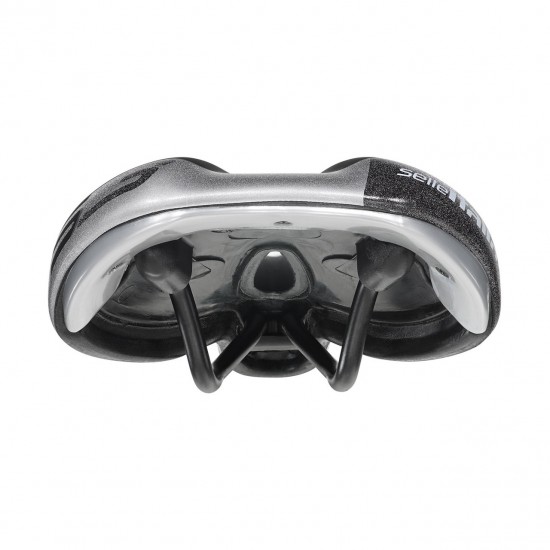 Selle Italia nyereg S 3 Flow S2 140 x 272 mm méret, FEC szén-acél ötvözet pálca, városi trekking túra e-bike