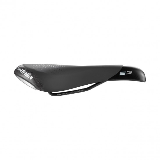Selle Italia nyereg S 3 Flow S2 140 x 272 mm méret, FEC szén-acél ötvözet pálca, városi trekking túra e-bike