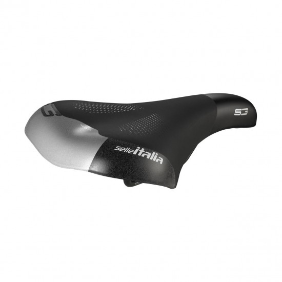 Selle Italia nyereg S 3 L1 160 x 280 mm méret, FEC szén-acél ötvözet pálca, városi trekking túra e-bike