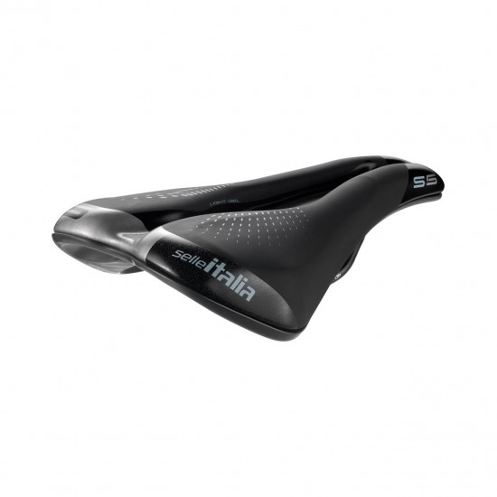 Selle Italia nyereg női S 5 Lady Superflow S3 145 x 255 mm méret, FEC szén-acél ötvözet pálca, országúti túra