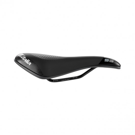 Selle Italia nyereg S 5 Superflow S3 145 x 255 mm méret, FEC szén-acél ötvözet pálca, országúti túra
