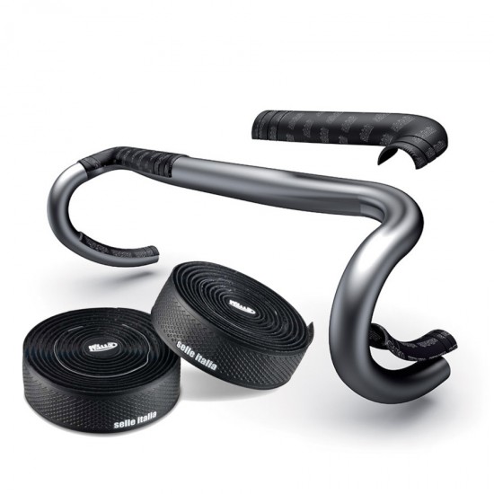 SELLE ITALIA kormánybetekerő szalag alá szivacs rezgéscsillapító hab alátét ütéscsillapító és FEKETE bandázs kit