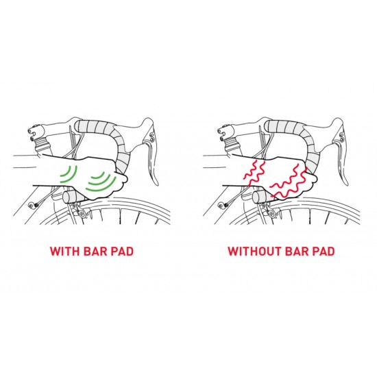 SELLE ITALIA kormánybetekerő szalag alá szivacs rezgéscsillapító hab alátét ütéscsillapító és FEKETE bandázs kit