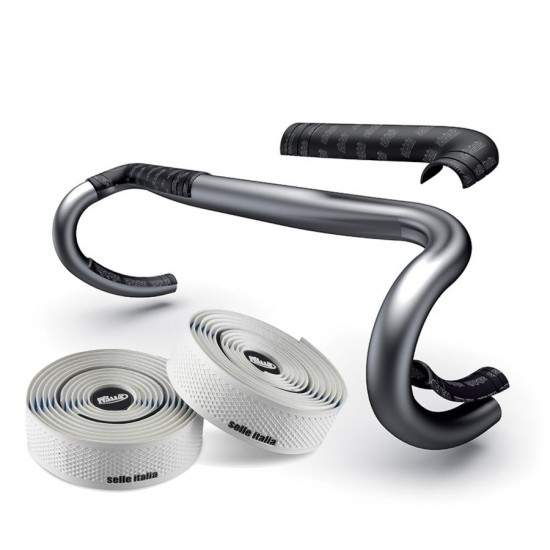 SELLE ITALIA gravel road bicycle handlebar tape under pad shock absorber and white tape kit