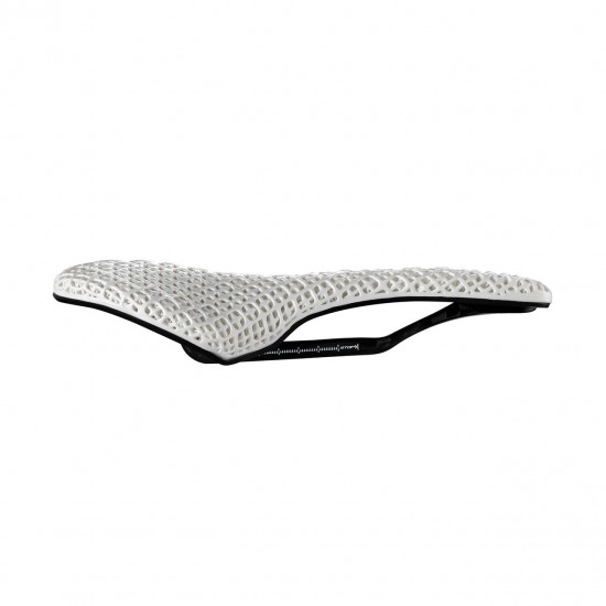 Selle Italia nyereg SLR BOOST SUPERFLOW KIT CARBONIO 3D L3 méret, FEHÉR, karbon pálcás, 3D nyomtatott felső rész