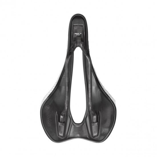 Selle Italia nyereg SLR BOOST SUPERFLOW KIT CARBONIO 3D L3 méret, FEHÉR, karbon pálcás, 3D nyomtatott felső rész