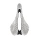 Selle Italia nyereg SLR BOOST SUPERFLOW KIT CARBONIO 3D L3 méret, FEHÉR, karbon pálcás, 3D nyomtatott felső rész
