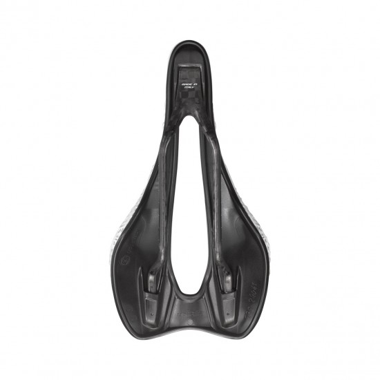 Selle Italia nyereg SLR BOOST SUPERFLOW KIT CARBONIO 3D S3 méret, FEHÉR, karbon pálcás, 3D nyomtatott felső rész