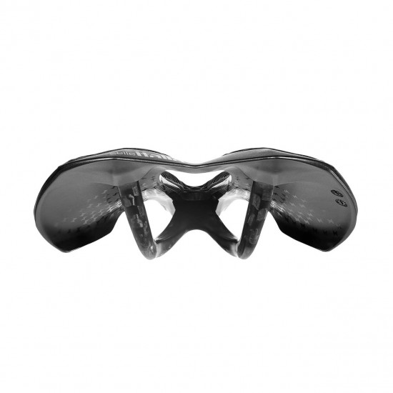 Selle Italia nyereg SLR 3D CARBON L3 145 x 242 mm méret Boost, superflow kivágott, karbon pálca, 3D nyomtatott felső rész
