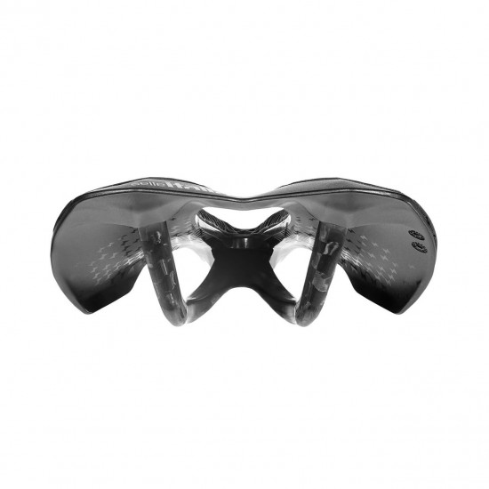 Selle Italia nyereg SLR 3D CARBON S3 130 x 242 mm méret Boost, superflow kivágott, karbon pálca, 3D nyomtatott felső rész