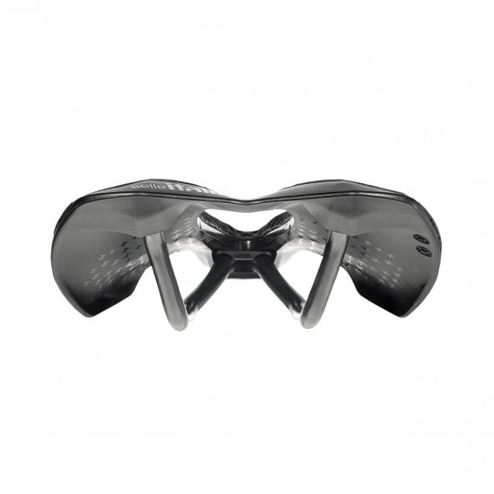 Selle Italia nyereg SLR 3D ELITE S3 130 x 242 mm méret, superflow kivágott, nagy szilárdságú acél ötvözet pálca, 3D nyomtatott felső rész