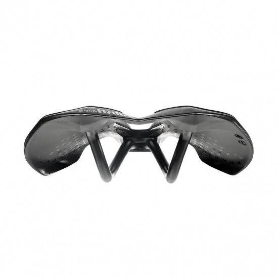 Selle Italia nyereg SLR ADVAN L3 145 x 242 mm méret, superflow kivágott, acél ötvözet pálca