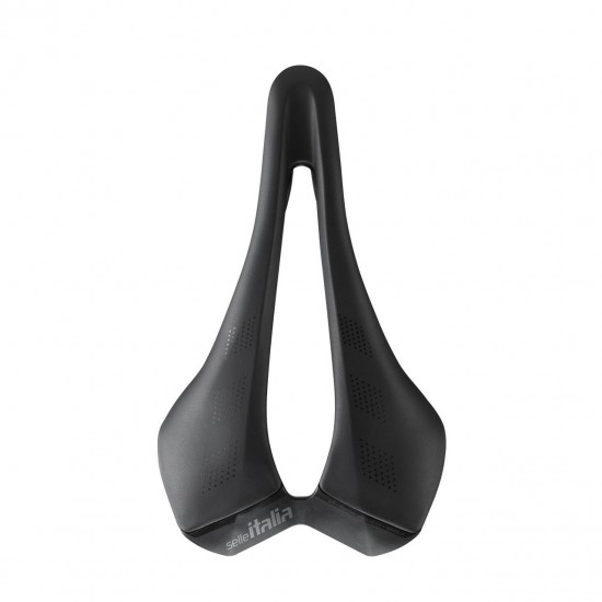 Selle Italia nyereg SLR ADVAN L3 145 x 242 mm méret, superflow kivágott, acél ötvözet pálca