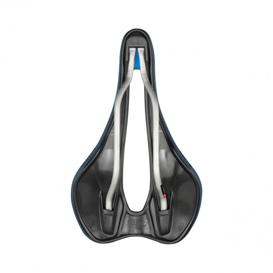 Selle Italia nyereg SLR Boost Gravel TI316 Superflow L3 méret 145mm x 248mm , Ti316 pálcás, off-road gravel, kék
