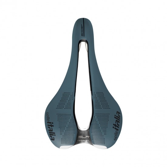 Selle Italia nyereg SLR Boost Gravel TI316 Superflow L3 méret 145mm x 248mm , Ti316 pálcás, off-road gravel, kék