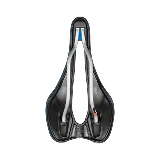 Selle Italia nyereg SLR Boost Gravel TI316 Superflow S3 méret 130mm x 248mm , Ti316 pálcás, off-road gravel, kék
