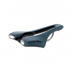 Selle Italia nyereg SLR Boost Gravel TI316 Superflow S3 méret 130mm x 248mm , Ti316 pálcás, off-road gravel, kék