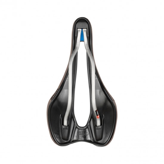 Selle Italia nyereg SLR Boost Gravel TI316 Superflow S3 méret 130mm x 248mm , Ti316 pálcás, off-road gravel, barna
