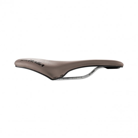 Selle Italia nyereg SLR Boost Gravel TI316 Superflow S3 méret 130mm x 248mm , Ti316 pálcás, off-road gravel, barna