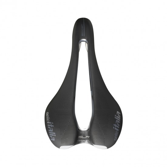 Selle Italia nyereg SLR Boost Gravel TI316 Superflow L3 méret 145mm x 248mm , Ti316 pálcás, off-road gravel, fekete