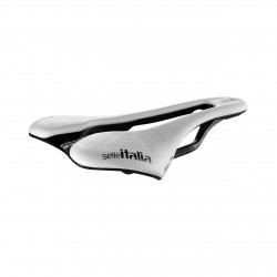 Selle Italia nyereg SLR BOOST SUPERFLOW KIT CARBONIO S3 méret, FEHÉR, karbon pálcás