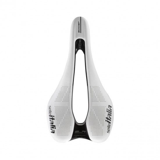 Selle Italia nyereg SLR BOOST SUPERFLOW KIT CARBONIO S3 méret, FEHÉR, karbon pálcás