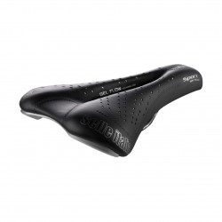 Selle Italia nyereg SPORT GEL FLOW S2 140 x 270 mm méret, szénacél ötvözet pálca, országúti túra