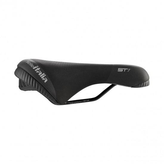 Selle Italia nyereg ST 1 Superflow FEC L2 166 x 271 mm méret, FEC szén-acél ötvözet pálca, városi trekking túra e-bike