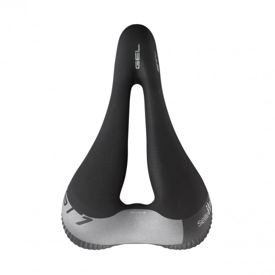 Selle Italia nyereg ST 1 Superflow FEC L2 166 x 271 mm méret, FEC szén-acél ötvözet pálca, városi trekking túra e-bike