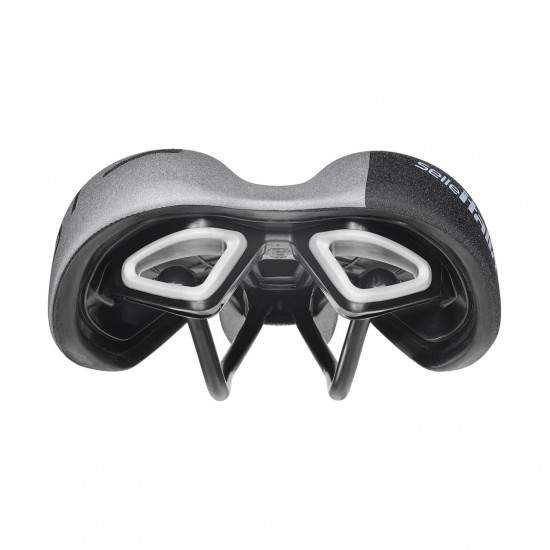 Selle Italia nyereg ST 3 Superflow S3 160 x 270 mm méret FEC szén-acél ötvözet pálca, városi trekking e-bike