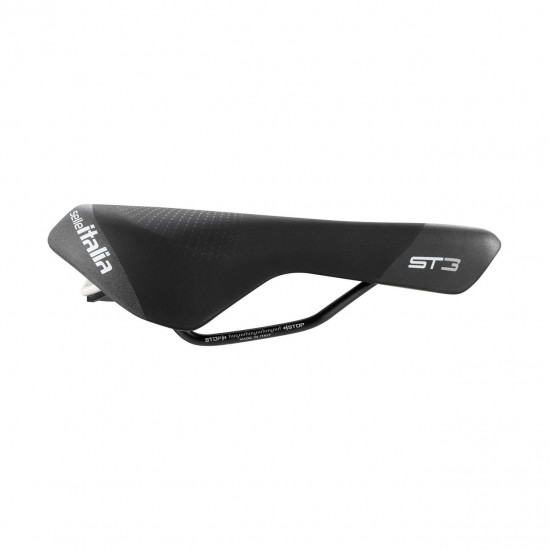 Selle Italia nyereg ST 3 Superflow S3 160 x 270 mm méret FEC szén-acél ötvözet pálca, városi trekking e-bike
